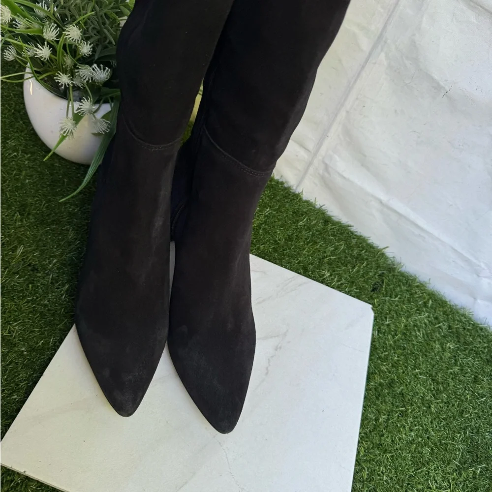 LA CANADIENNE ALEESHA SUEDE BOOT WOMEN SIZE 9.5 USD $625.00